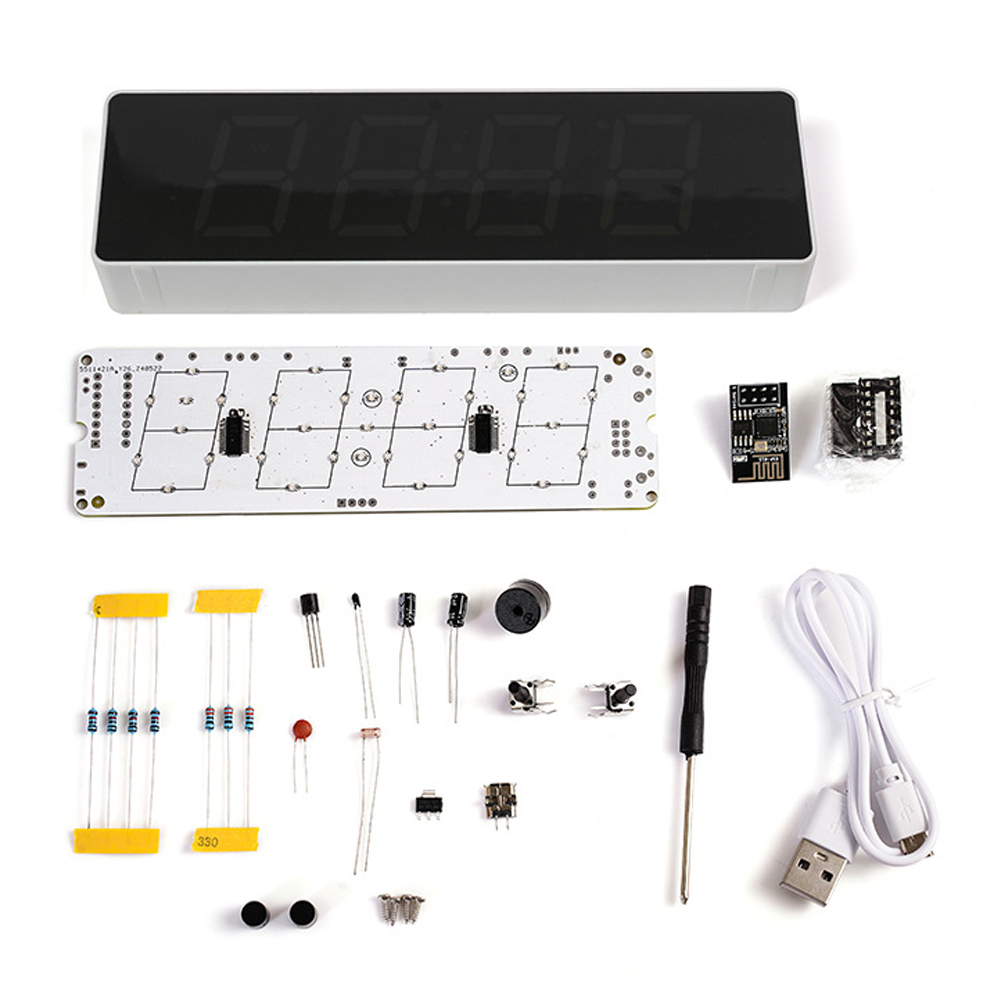 Diy Electronics Components Kit - ESP8266 IoT Kit orologio WiFi colorato