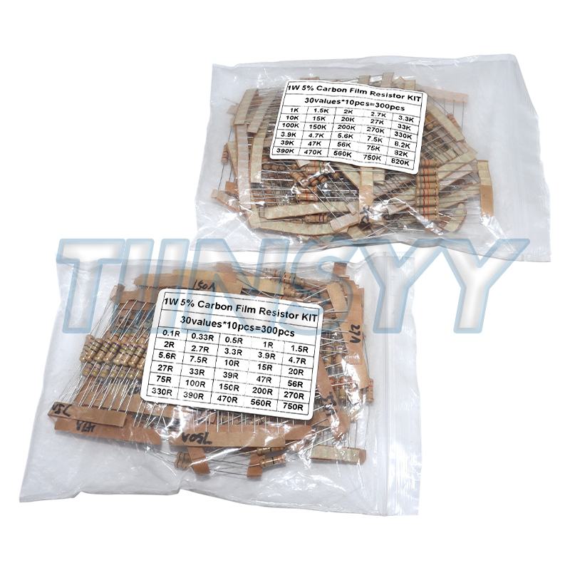 Diy Electronics Components Kit - Kit di 300 Resistori 1W 5%