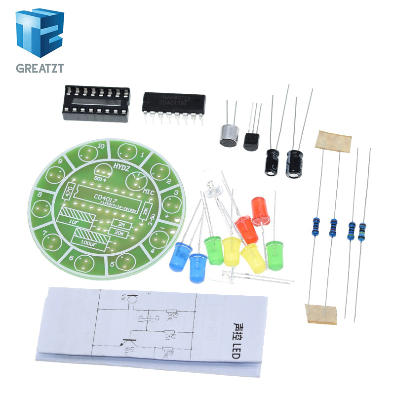 Diy Electronics Lab - GREATZT CD4017 Kit LED Rotante Colorato