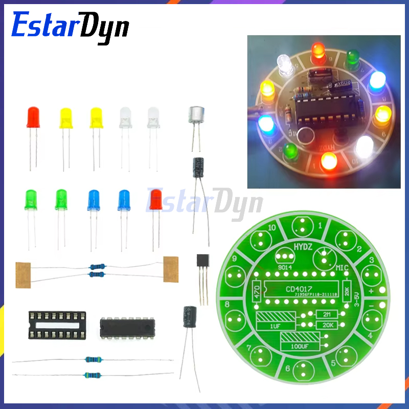 Diy Electronics Lab - Estardyn CD4017 kit luce LED rotante