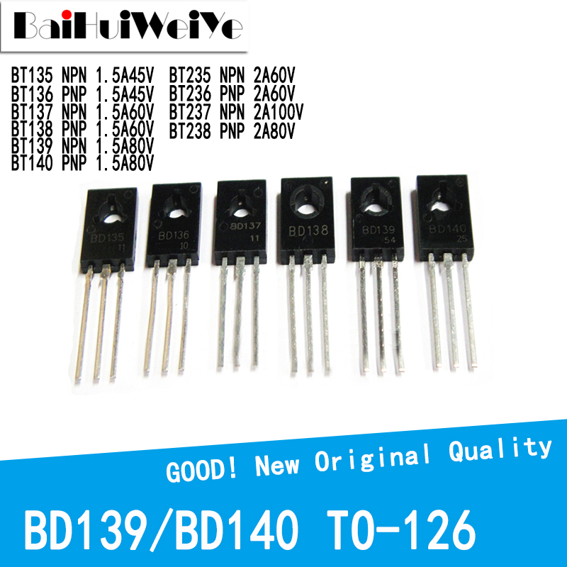 Lm317 Voltage Regulator - 20 pz/lotto BD135 BD136 BD137 BD138
