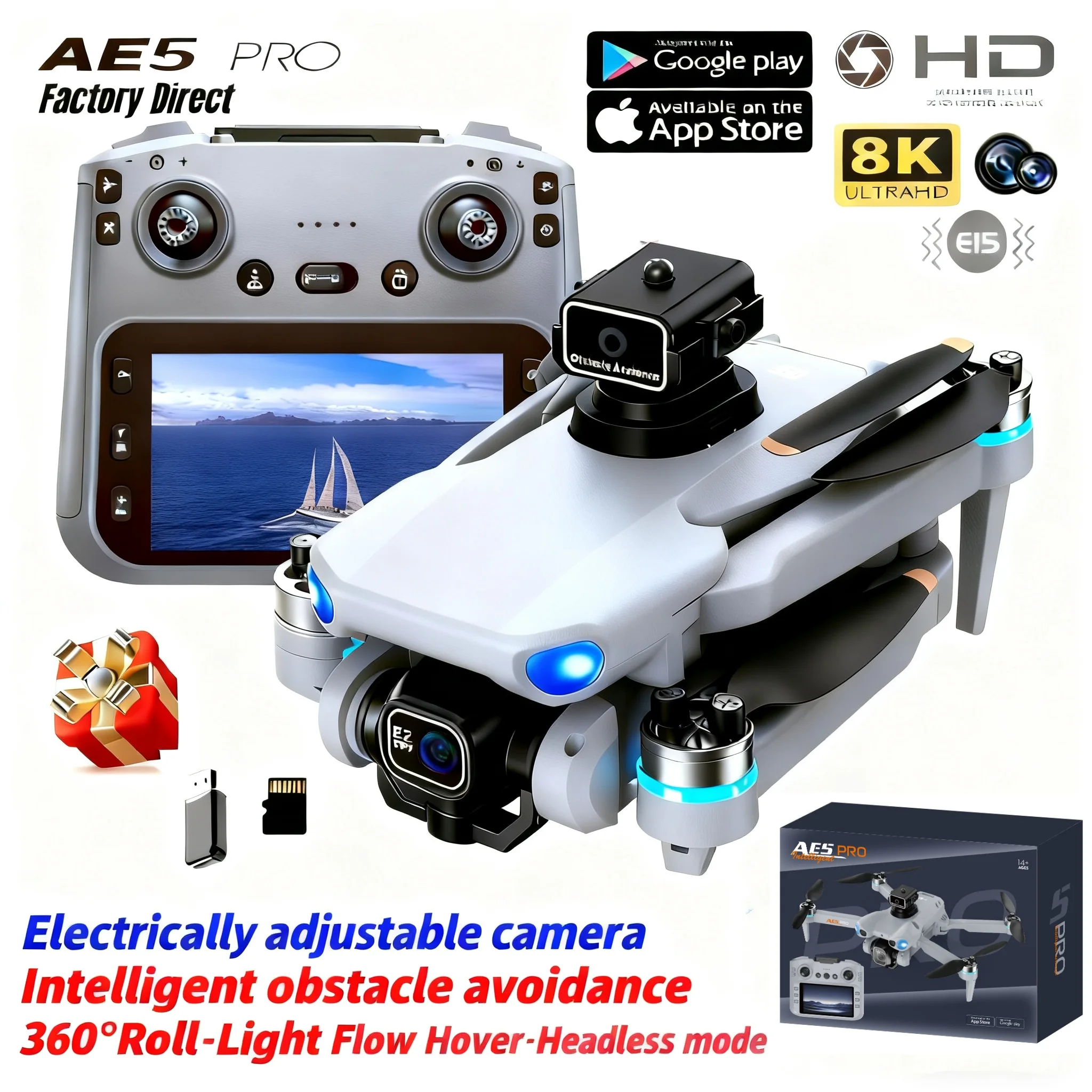 Diy Drone Electronics Kit - Drone AE5 Pro 8K HD con
