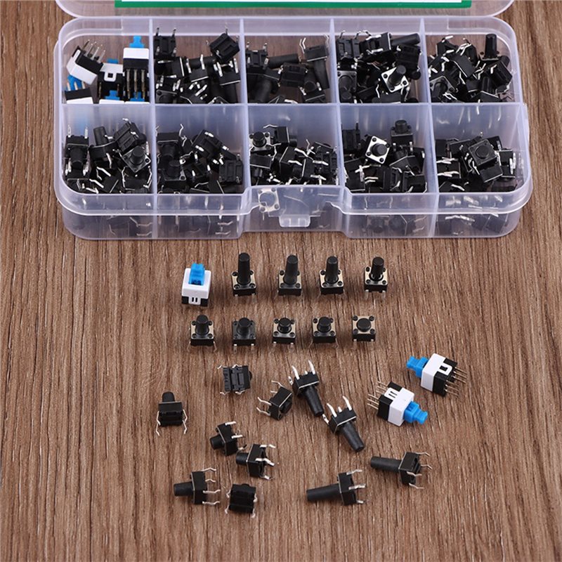 Diy Electronics Components Kit - Kit Interruttori a Pulsante Tattile DT17
