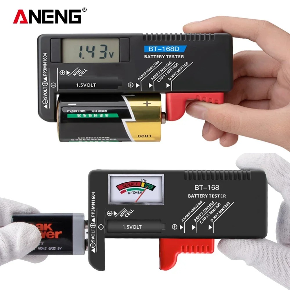 Diy Electronics Test Equipment - Tester per Batterie ANENG BT-168/ BT-168D,