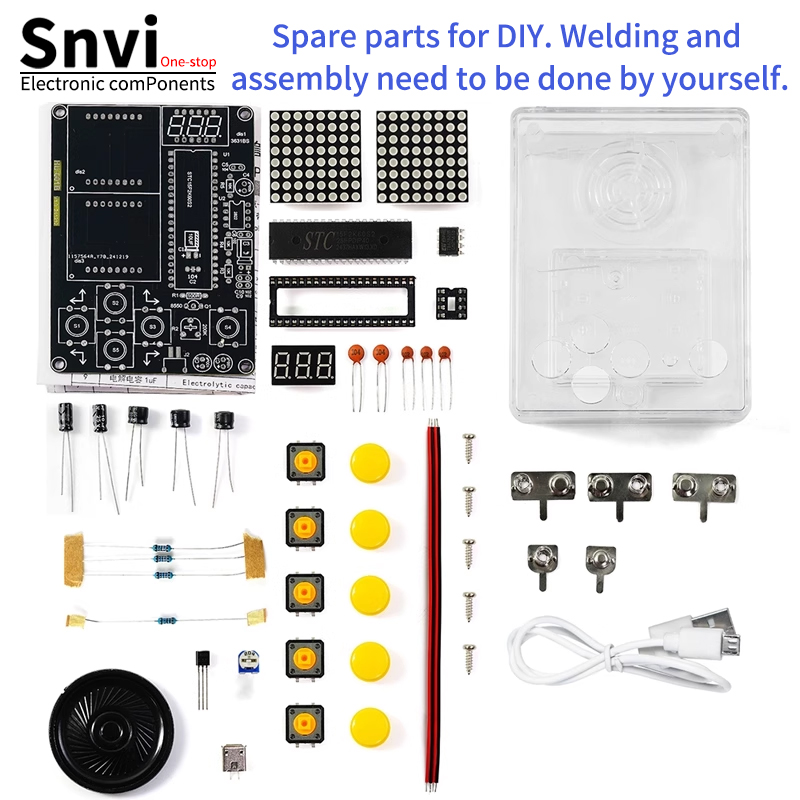 Diy Electronics Repair Kit - Kit Console di Gioco Pixel Fai-da-Te