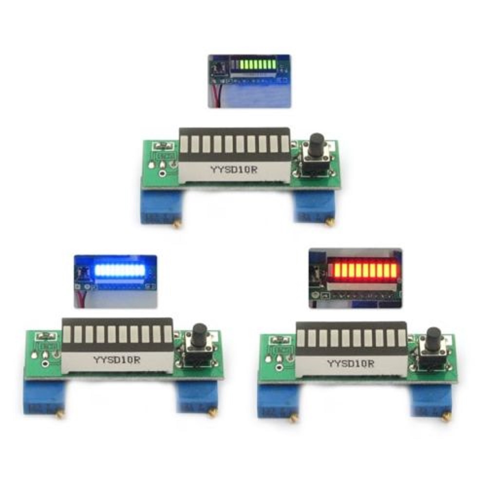 Diy Electronics Test Equipment - LM3914 10 Segmenti 3.7V Al Litio