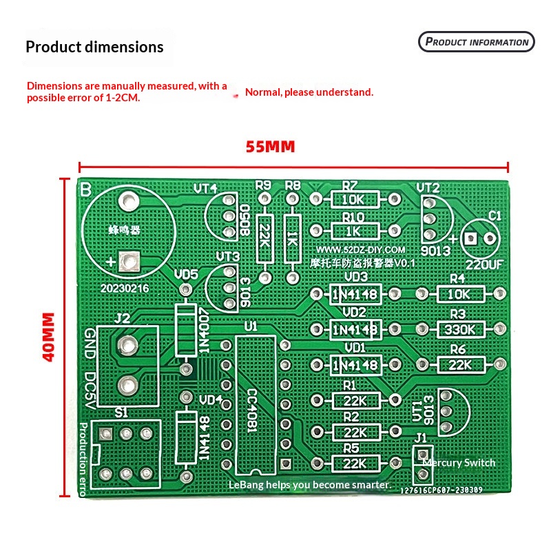 Kit Antifurto a Vibrazione per - Diy Motorcycle Electronics recensione e prezzo