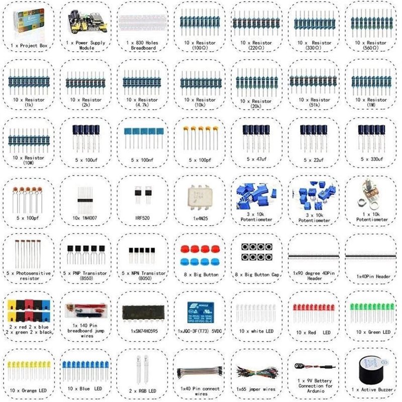 Nuovo Design~ Kit Super Compon - Diy Electronics Components Kit recensione e prezzo
