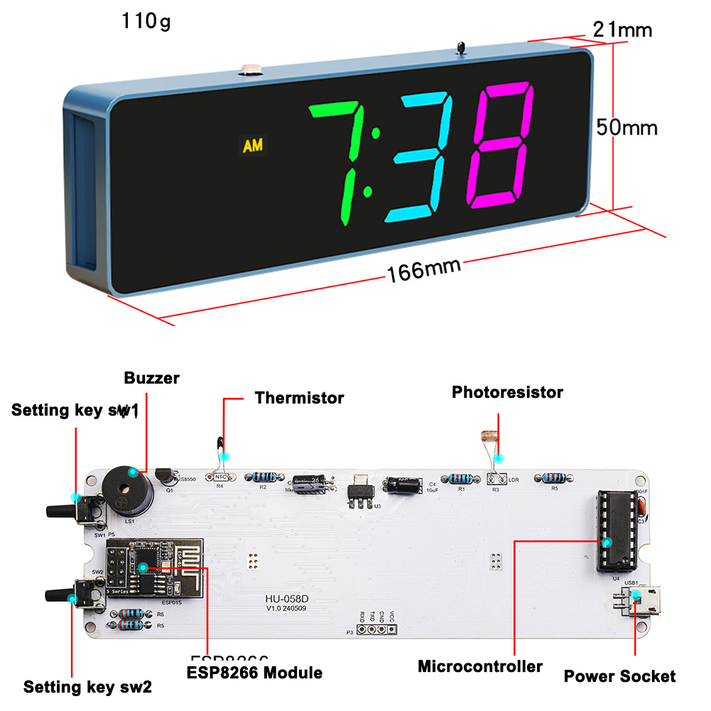 ESP8266 IoT Kit orologio WiFi  - Diy Electronics Components Kit recensione e prezzo