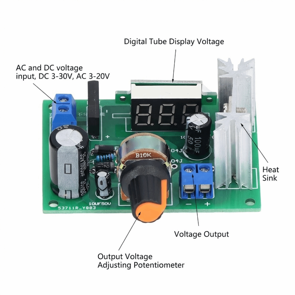 Modulo regolatore di tensione  - Lm317 Voltage Regulator recensione e prezzo