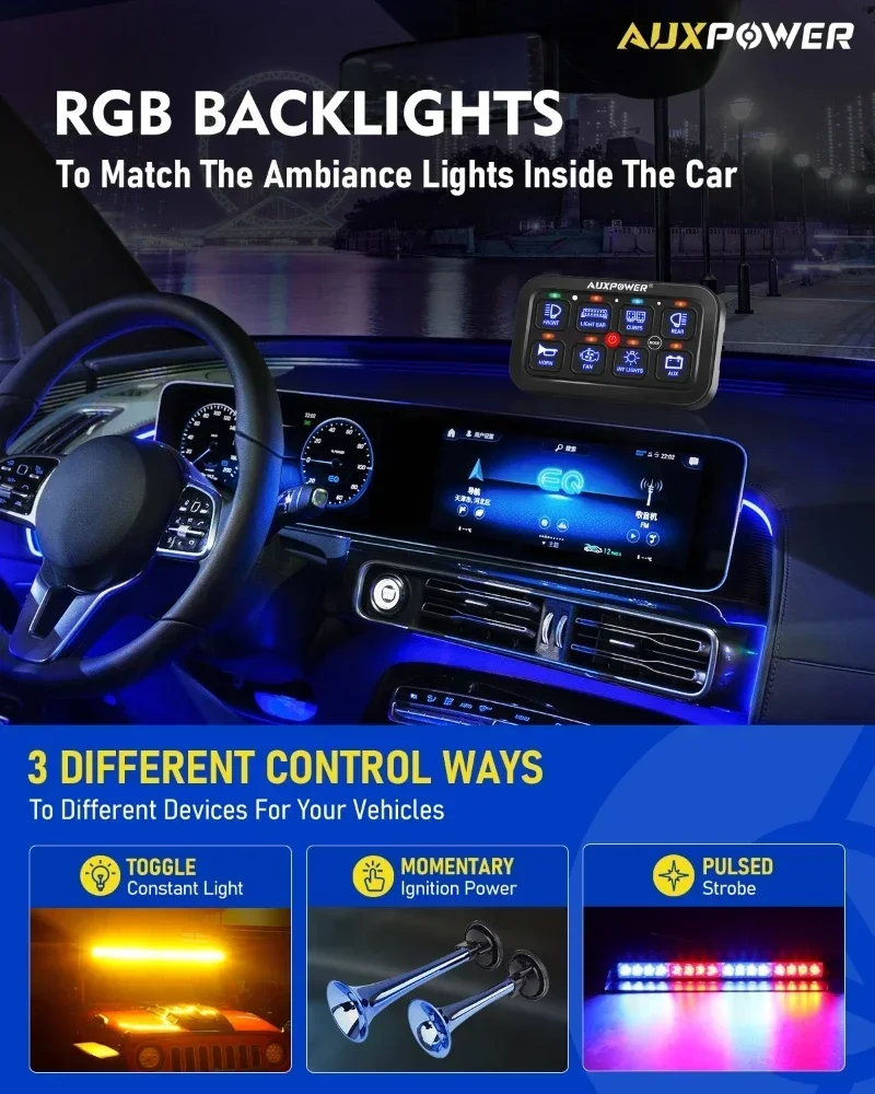Luci RGB pannello interruttori - Diy Marine Electronics recensione e prezzo