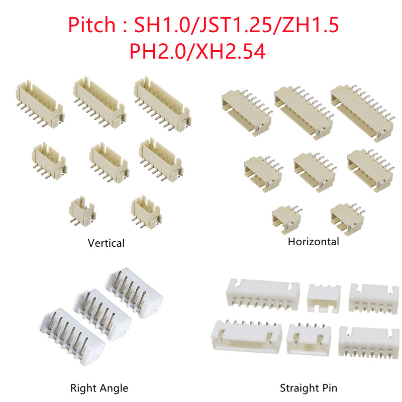 10PCS SH/JST/ZH/PH/XH Passo 1. - Male Female Header Pin recensione e prezzo