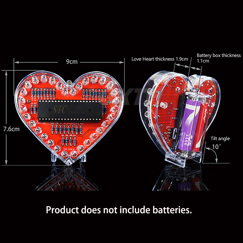 Colorato LED Love Kit fai da t - Diy Electronics Projects For Students recensione e prezzo