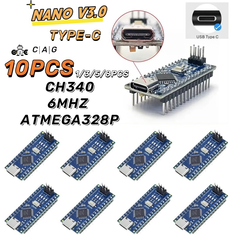 1 - 10PCS Type-C USB Nano 3.0  - Arduino Uno Starter Kit recensione e prezzo