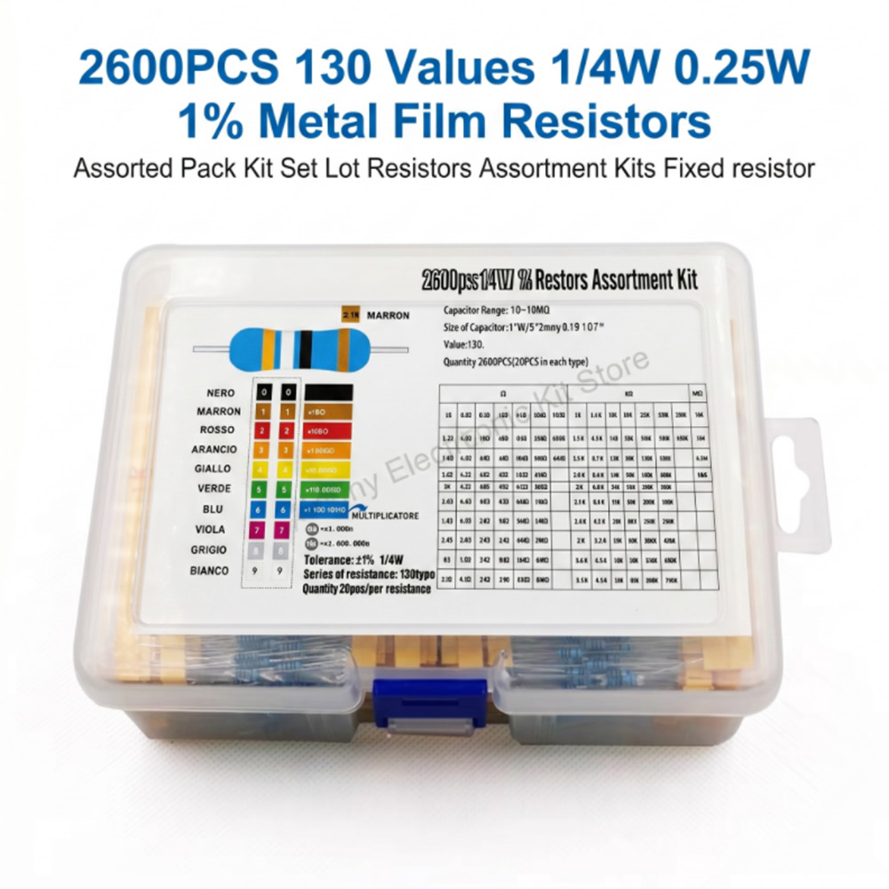 Kit Assortito di 2600 Resistor - Diy Electronics Components Kit recensione e prezzo