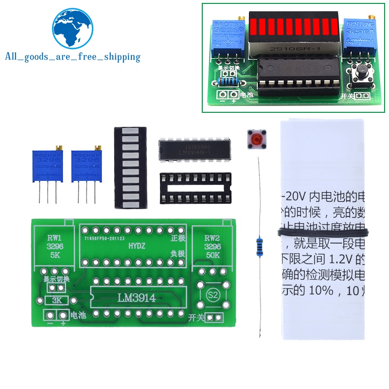LM3914 10 Segmenti 3.7V Al Lit - Diy Electronics Test Equipment recensione e prezzo
