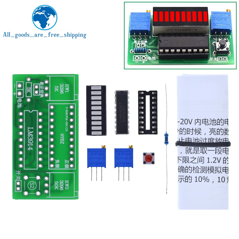 LM3914 10 Segmenti 3.7V Al Lit - Diy Electronics Test Equipment recensione e prezzo