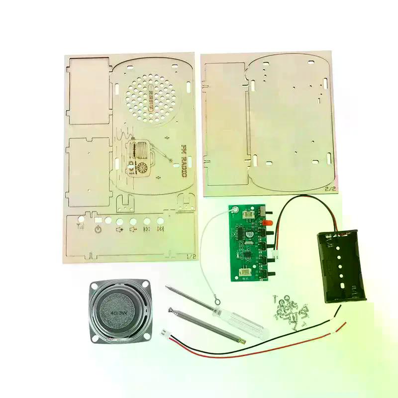 Kit Radio FM in Legno Fai-da-T - Diy Electronics Projects For Students recensione e prezzo