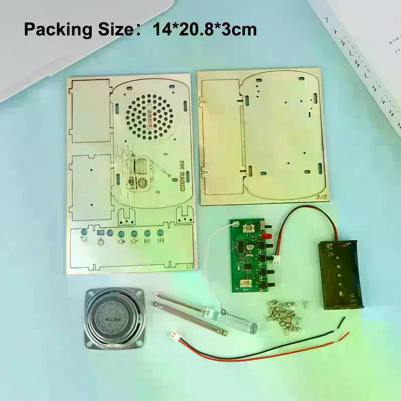Kit Radio FM in Legno Fai-da-T - Diy Electronics Projects For Students recensione e prezzo